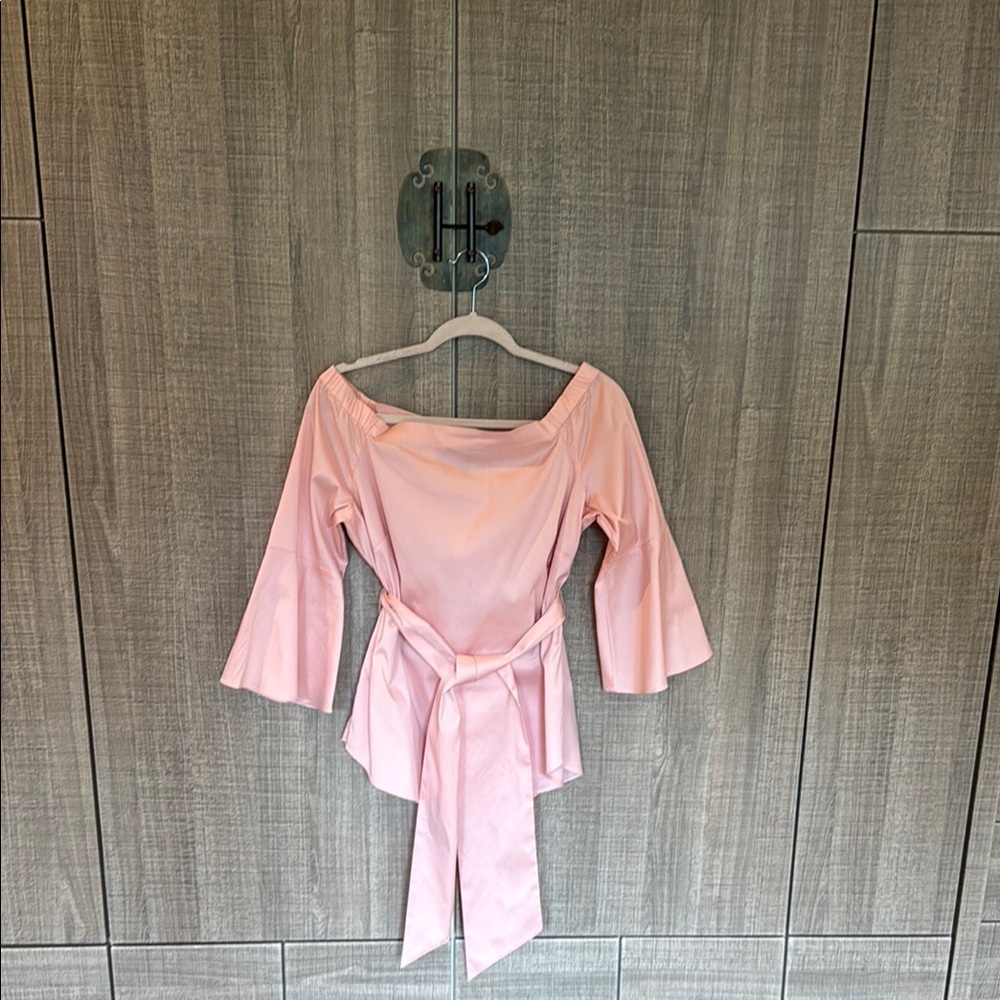 White House Black Market Off-Shoulder Blouse With Belt